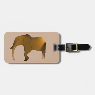 Fun Modern Personalized Elephant Luggage Tags