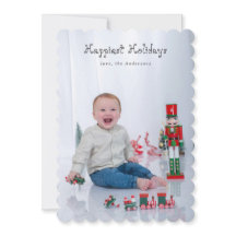 Fun Modern Script Happy Holidays Full bleed