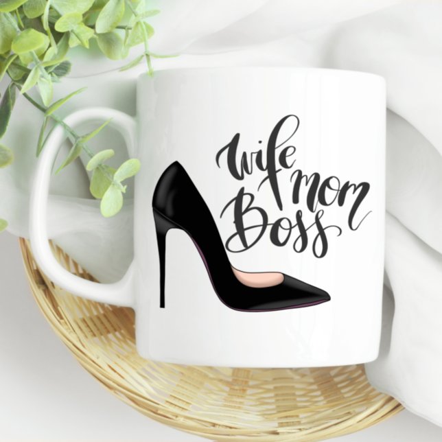 Fun Mom Boss Wife Mom Boss Coffee Mug (Creator Uploaded)