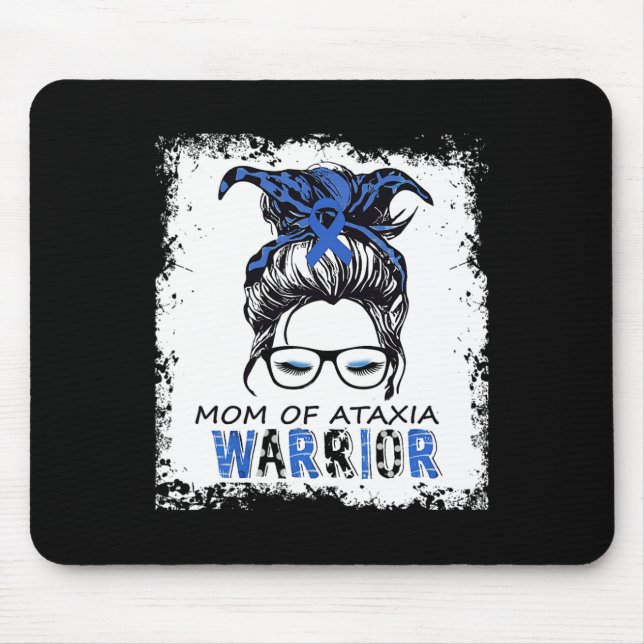 Fun mom of ataxia warrior mouse pad (Front)