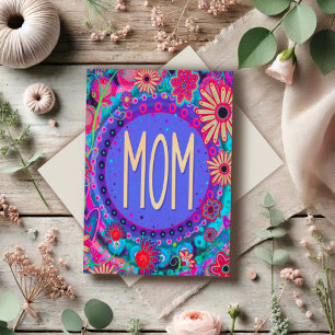Fun Mom Pretty Floral Mother’s Day Inspirivity Card
