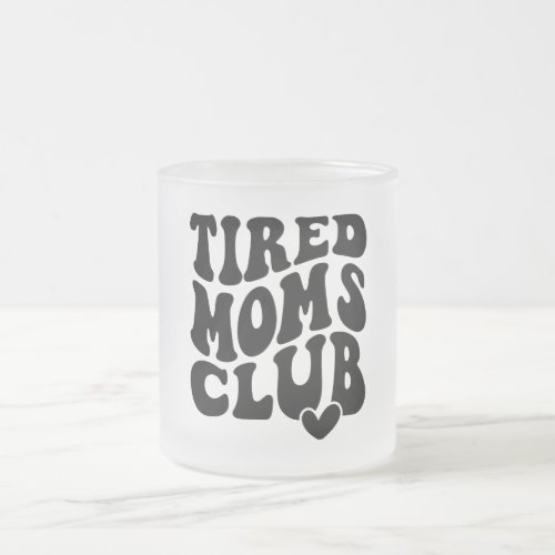 Fun Momâs Quote Frosted Glass Coffee Mug