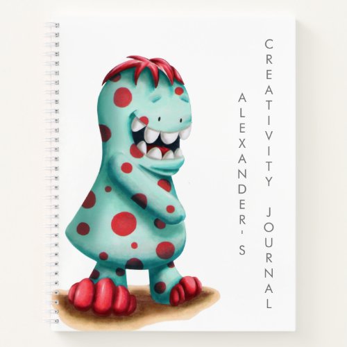 Fun Monster Artist Sketchbook Kids Notebook