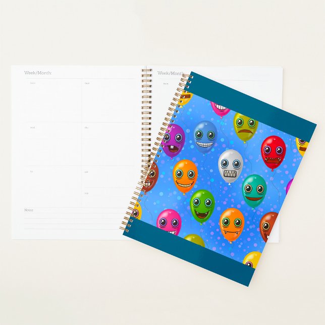 Fun Monster Face Balloons Planner (Creator Uploaded)