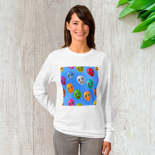 Fun Monster Face Balloons T-Shirt (Creator Uploaded)