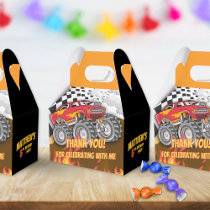 Fun Monster Truck Birthday Favor Boxes