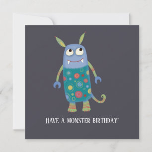 Fun Monsters Birthday Card