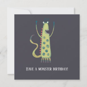 Fun Monsters Birthday Card