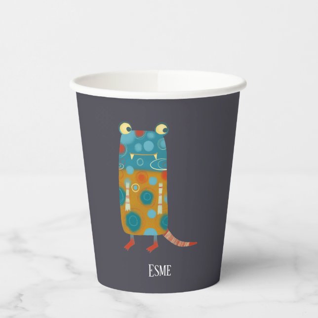 Fun Monsters Paper Cups (Left)