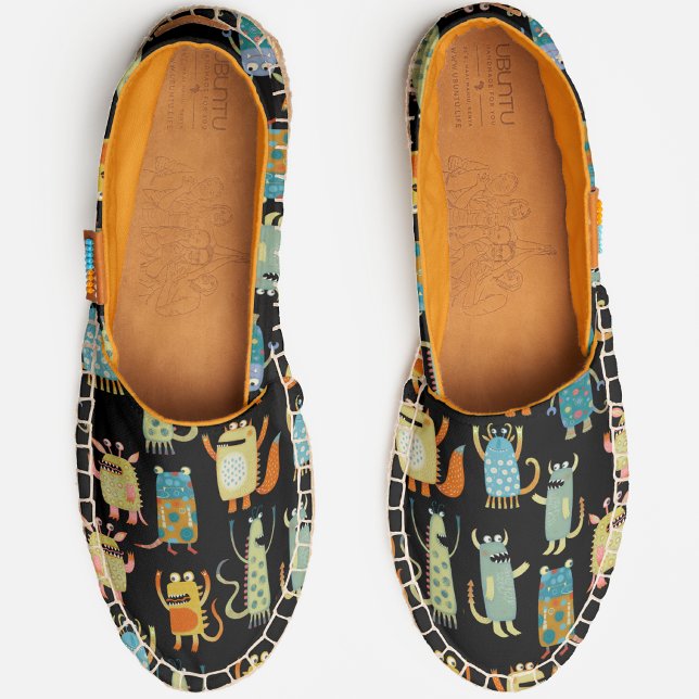 Fun Monsters Pattern Espadrilles (Creator Uploaded)