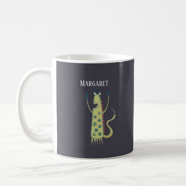 Fun Monsters Personalized Coffee Mug (Left)