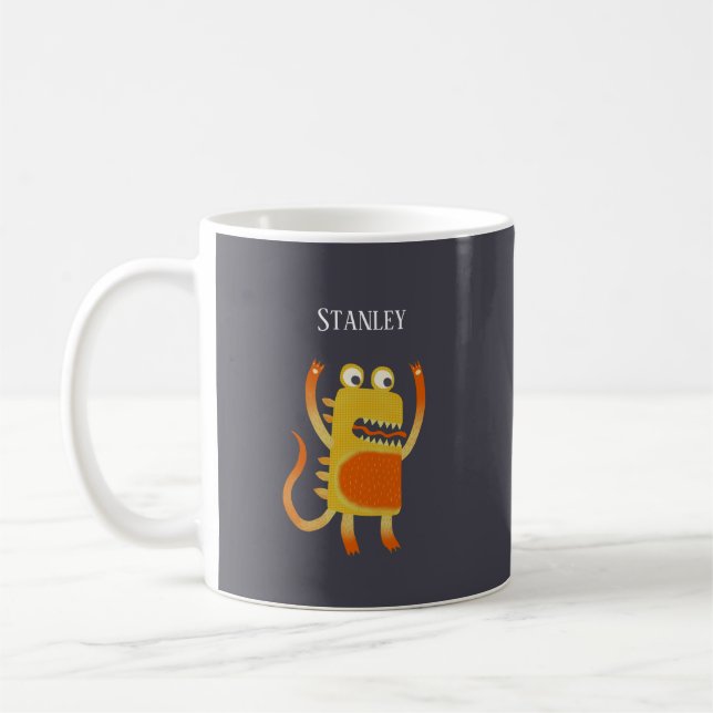 Fun Monsters Personalized Coffee Mug (Left)
