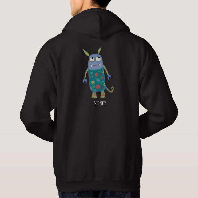 Fun Monsters Personalized Hoodie (Back)