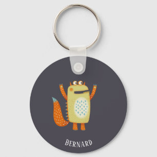 Fun Monsters Personalized Keychain