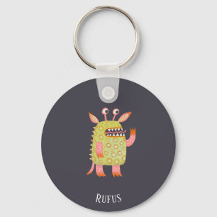 Fun Monsters Personalized Keychain