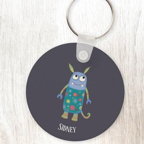 Fun Monsters Personalized Keychain