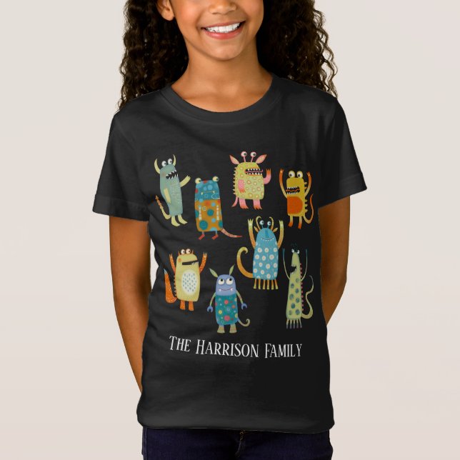 Fun Monsters Personalized T-Shirt (Front)