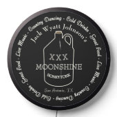 Fun Moonshine Honky-tonk Bar LED Sign (Lights Off)