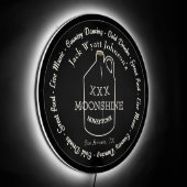 Fun Moonshine Honky-tonk Bar LED Sign (Angle)