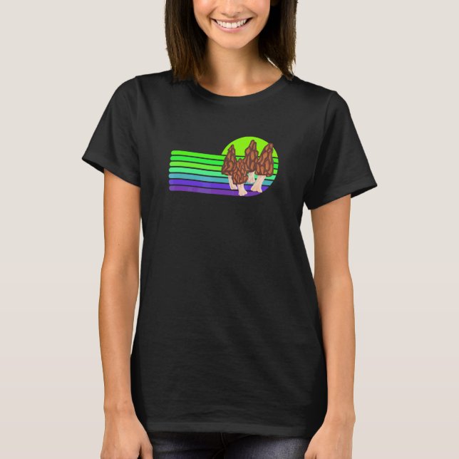 Fun Morel Hunting Retro Look 2 T-Shirt (Front)