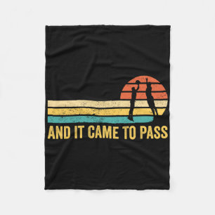 Fun Mormon Missionary Lds Bysketbyll And It Came T Fleece Blanket