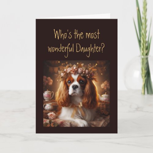 Fun Most Wonderful Daughter Birthday  Card