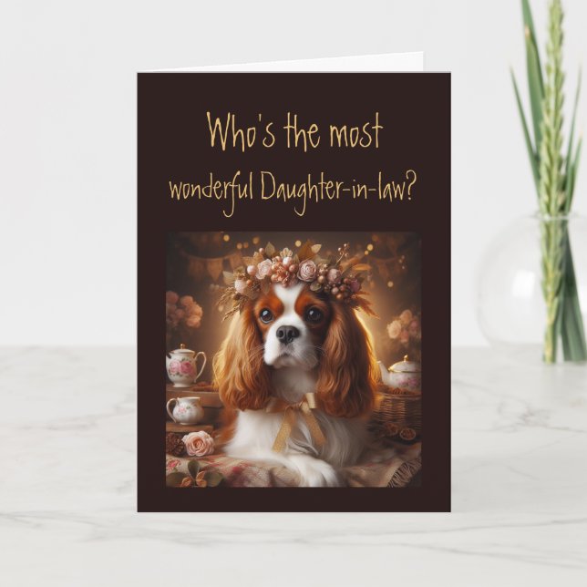 Fun Most Wonderful Daughter-in-law? Birthday  Card (Front)