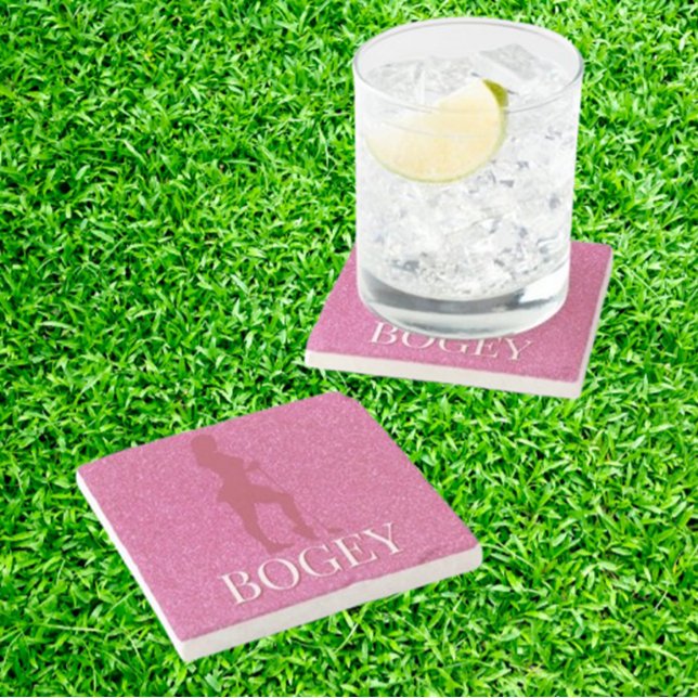Fun Mother’s Day Gifts for Golfer Mom Stone Coaster (Discover the perfect sparkly gifts for women golfers! )