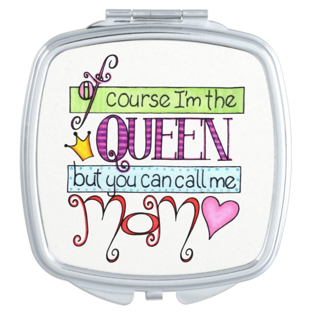 Fun Mother's Day Square Compact Mirror (Front)