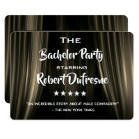 Fun Movie Parody Bachelor Party Invitation