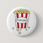 Fun Movie Theater Popcorn in Red White Bucket