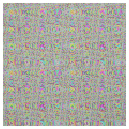 Fun Multi-colored Weave Wave Print Pattern Fabric