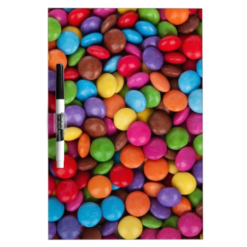 Fun Multi_coloured candy sweets pattern accessory Dry Erase Board