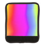 [ Thumbnail: Fun Multicolored Rainbow-Like Pattern Luggage Handle Wrap ]