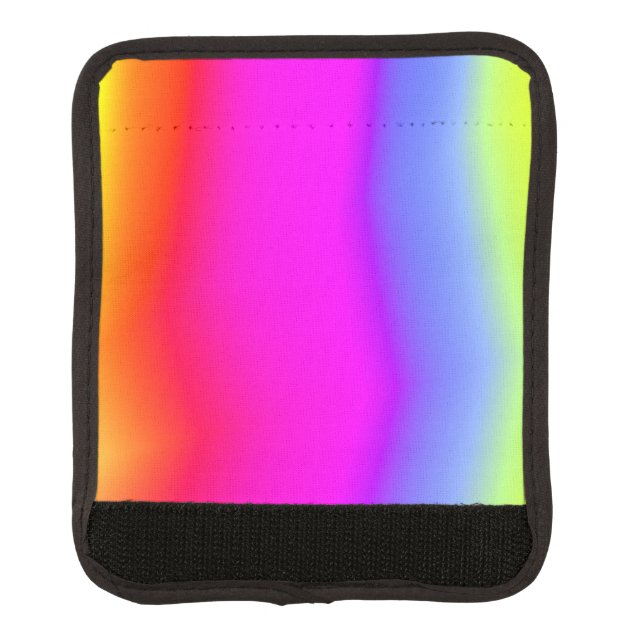 Fun Multicolored Rainbow-Like Pattern Luggage Handle Wrap (Front)