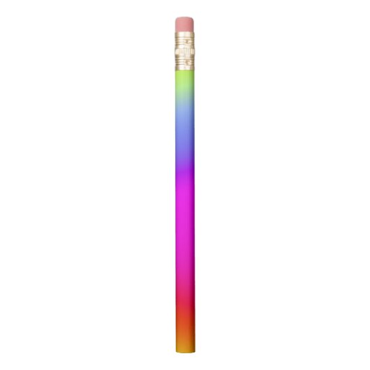 Fun Multicolored Rainbow-Like Pattern Pencil (Vertical)