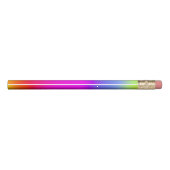 Fun Multicolored Rainbow-Like Pattern Pencil (Back)