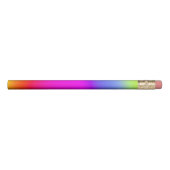 Fun Multicolored Rainbow-Like Pattern Pencil (Front)