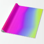 [ Thumbnail: Fun Multicolored Rainbow-Like Pattern Wrapping Paper ]