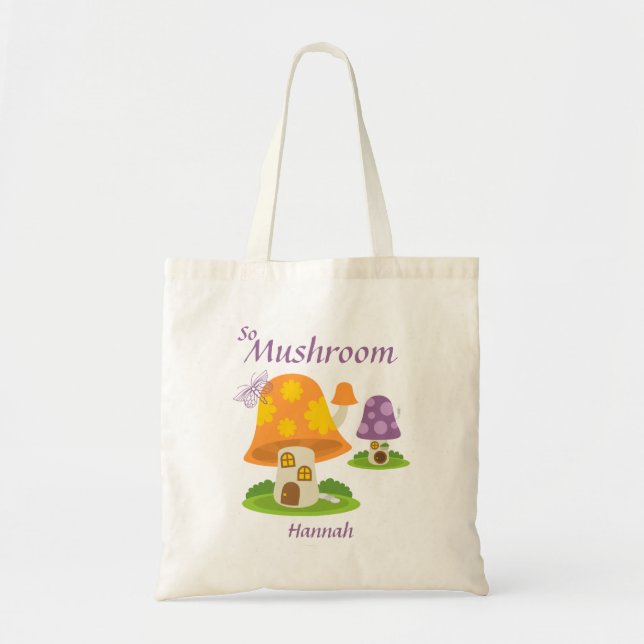 Fun Mushroom Tote Bag (Front)