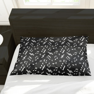Fun Music Notes Pattern Pillow Case