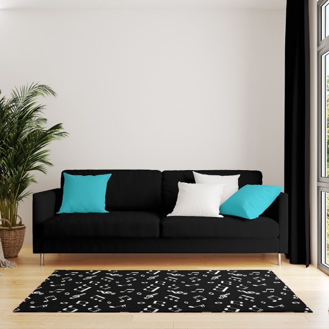 Fun Music Notes Pattern Rug (Creator Uploaded)