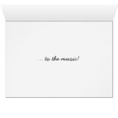 Fun Musical Dancing Zebra & Lion Animals Card (Inside Horizontal (Bottom))