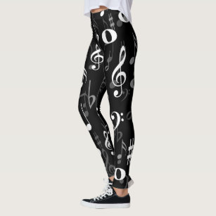 Piano Musical Keys Digital Print Statement Legging Pants for Women – DOTOLY