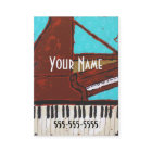 Fun musical piano business cards