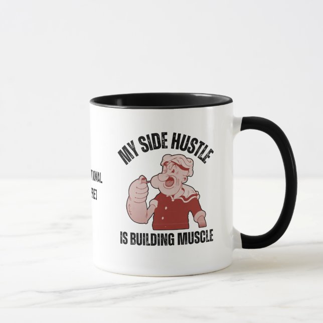 Fun My Side Hustle is Building Muscle Mug (Right)