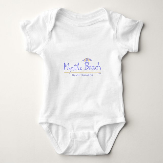 Fun Myrtle Beach, SC Baby Bodysuit (Front)