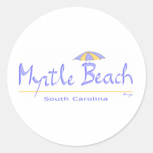 Fun Myrtle Beach, SC Classic Round Sticker