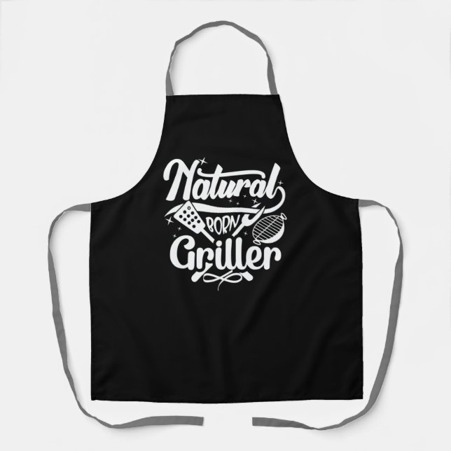 Fun Natural Born Griller BBQ Apron (Front)