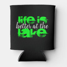 fun nautical LIFE IS BETTER AT THE LAKE | Bottle C